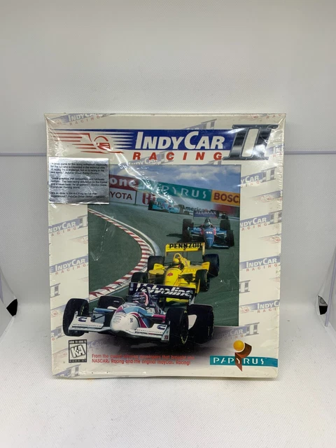 INDY CAR RACING II Papyrus BIG BOX PC & Mac Computer Game - Sierra 1995 ...
