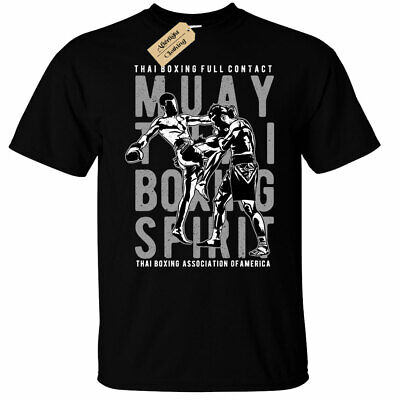 Muay Thai Boxing Spirit T-Shirt Mens mma martial arts top
