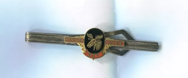 Hanover PA Lodge 227 Loyal Order of Moose RARE Signed Sterling Tie Clip!!