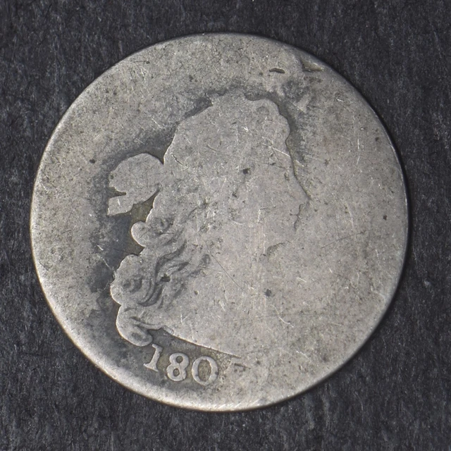 1807 Draped Bust Silver Dime - COINGIANTS -