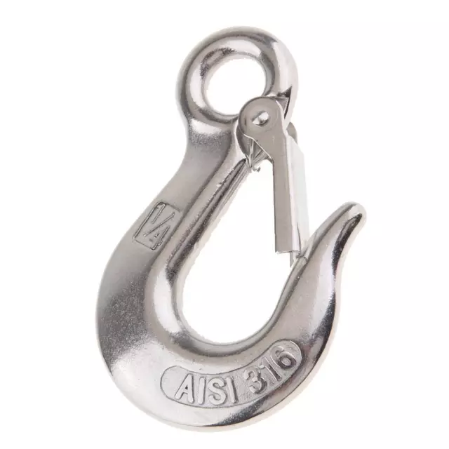 1/4" Clevis Slip Hook with Safety Latch Transport Towing Chain Hooks