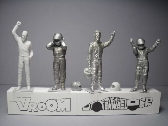 4  Figurines 1/43  Set 308  Schumi  F1  Drivers  Pilotes  Schumacher   Vroom