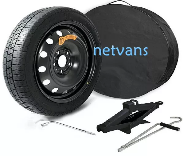 KIT roue de secours galette 17'' pour NISSAN LEAF AVEC CRIC CLE ET HOUSSE