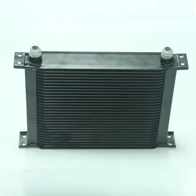 Universal 30 Row 10AN Engine Transmission Alloy Oil Cooler + 7" Electric Fan Kit 3