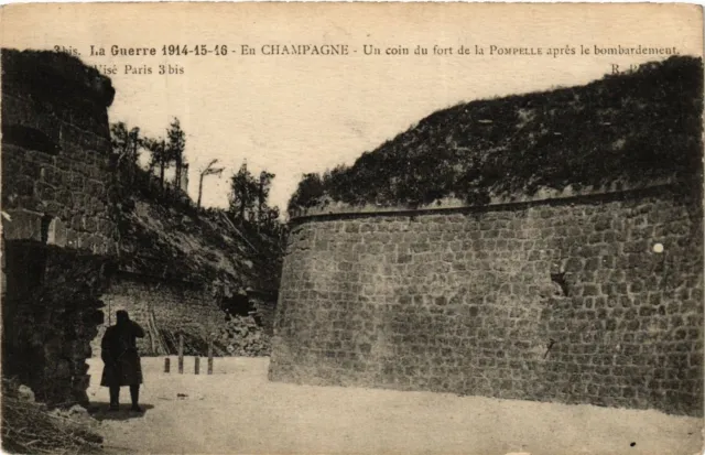 CPA Militaire, En Champagne - Un coin du fort de la Pompelle (277726)