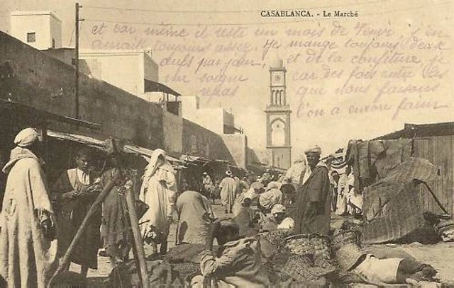 Cpa Africa Maroc Casablanca Le March