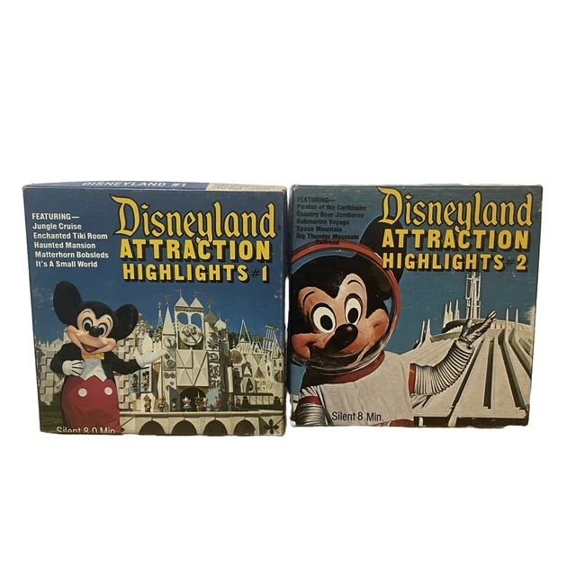 Disneyland Attraction Highlights 1 & 2 - Walt Disney Super 8 Home Movies Vintage