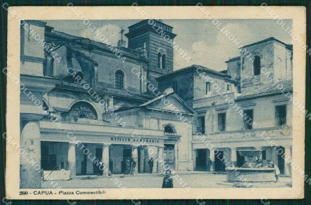 Caserta Capua PIEGATA cartolina QZ3455