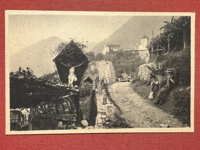 Cartolina - Sulla via per Castel Tirolo presso Merano - 1920 ca.