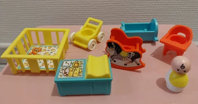 Fisher-Price Vintage Nursery Set 761 - Rose - NEUF NRFB