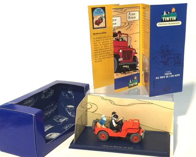 LA MORRIS SIX DE TINTIN AU PAYS DE L'OR NOIR (1/24 éme)-(LIVRET INCLUS