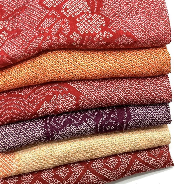Japanese Antique Kimono Silk SHIBORI HAORI 6pcs Set Haori Kimono Jacket Coat