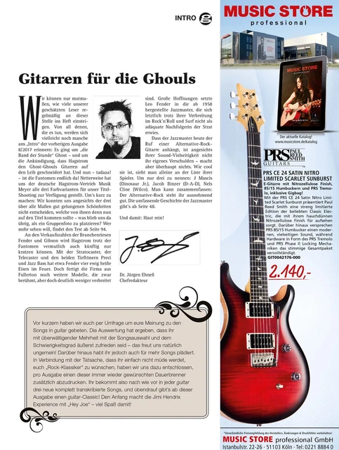 Guitar 09 2017 Avec Gitarre Playalongs Et Test Hagstrom Fantomen Électrique 2