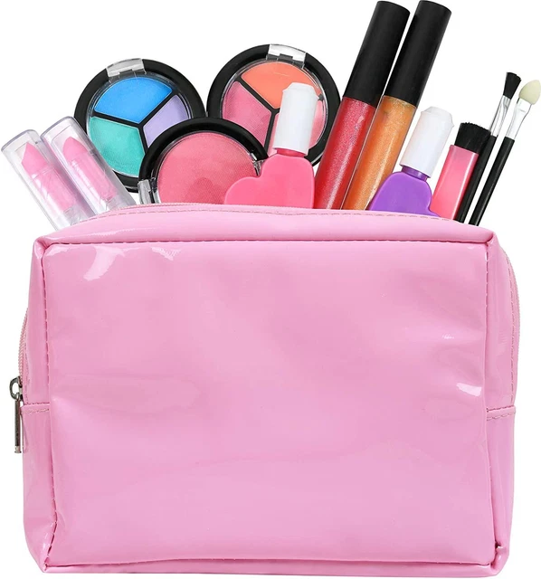 Click N' Play Kids Washable Makeup Set with A Pink Cosmetic Kit Tote Bag...
