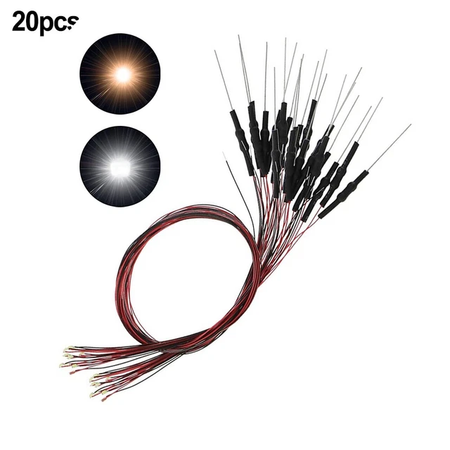 LED Diode, LED Halter, 5mm, 12V, Weiß, vorverdrahtet, Hobby, Dekor