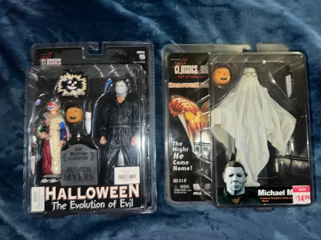NECA Cult Classics HALLOWEEN The Evolution of Evil And Michael Myers Ghost BoB