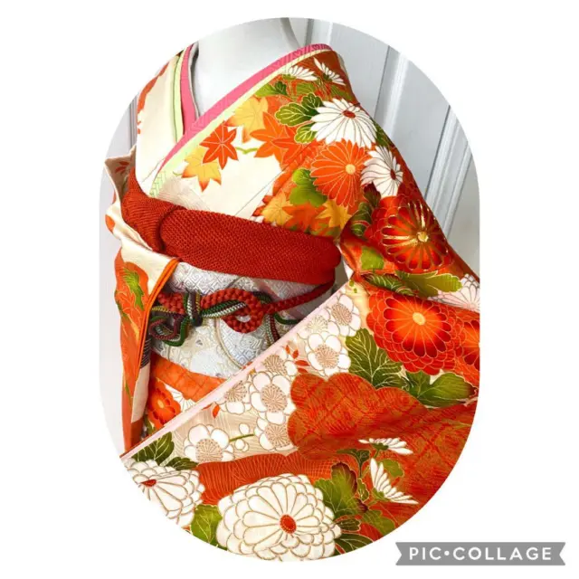 Furisode Japanese Kimono Candy wonderful kimono pure silk Long Sleeves