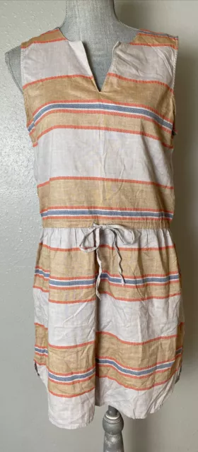 Caslon By Nordstrom Sleeveless Drawstring Waist Blouson Dress Size Petite Small