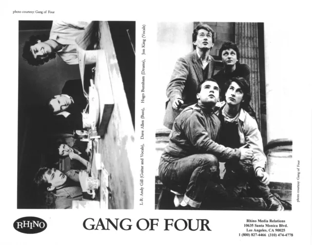 Gang Of Four - Original Rhino Publicity Promotional Press Kit With Photograph
