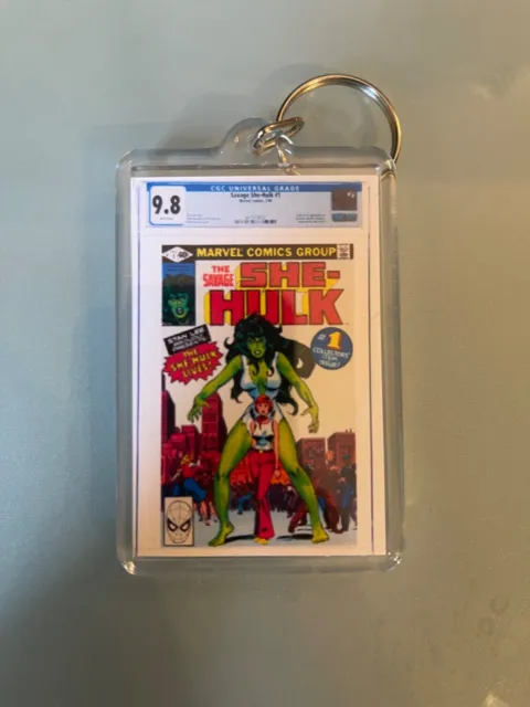 The Savage She-Hulk #1 - CGC Homage - Mini Slab - Key Issue Keychain