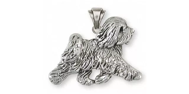 Tibetan Terrier Pendant Jewelry Sterling Silver Handmade Dog Pendant TTR-P