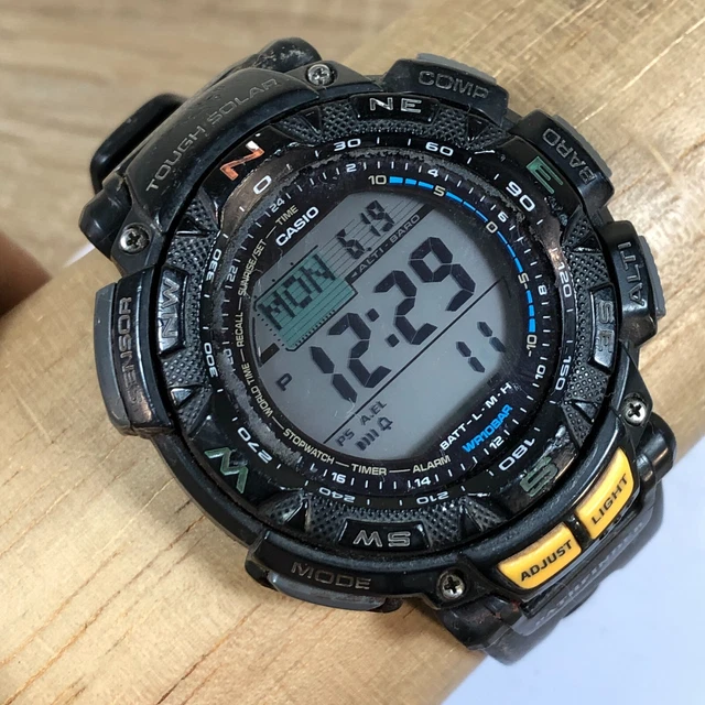 CASIO PAG240 PATHFINDER Uhr 3246 Multifunktions Sport schwarz