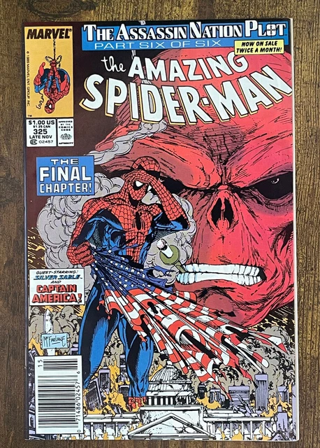 Amazing Spider-Man #325 - NEAR MINT 9.0 NM - Todd McFarlane - Newsstand Ed.