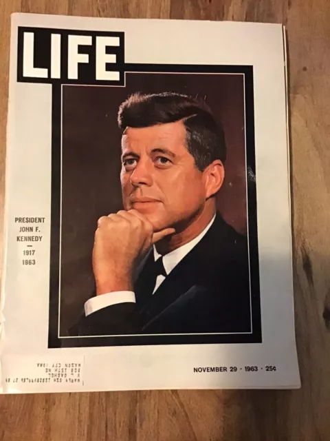 Vintage Lot (2) Life Magazine JFK Kennedy November 29, 1963 and December 6, 1963