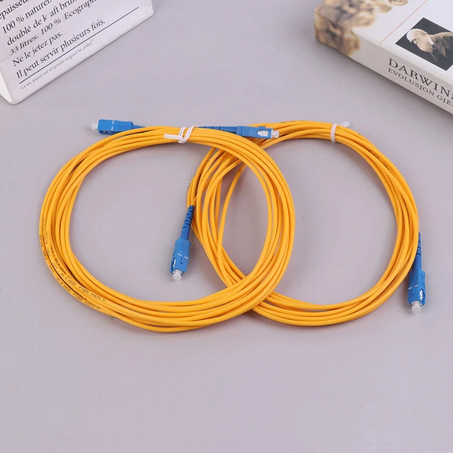 3 METER SC-SC Simplex Fiber Optic cable Single Mode FTTH Pigtail Patch ...