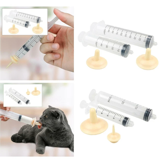 Kitten Syringe Nursing Feeder Doggie Puppy Milk Feeding Bottle for Cats Dogs