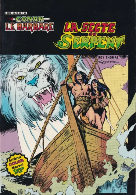 CONAN LE BARBARE N°10 (1ère série). LA SECTE DU SERPENT. Arédit 1981.