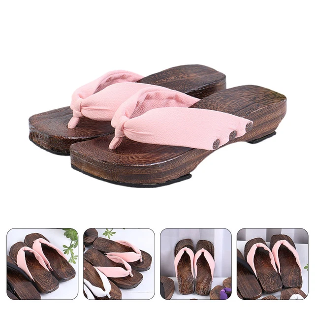 Talons Pour Femmes Sabots En Bois Pantoufles À Lacets Homme L'été
