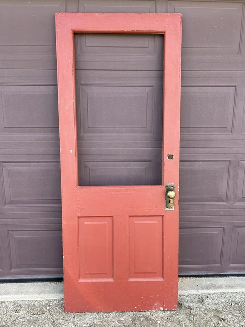 Antique Vintage Wood Entry Door
