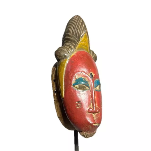 African Mask from the Baule Tribe Mask Baule Initiation Mask-821