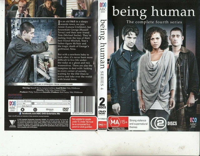 BEING HUMAN-2011-TV SERIES UK-[The Complete Fourth Series]-2 DVD $29.95 ...