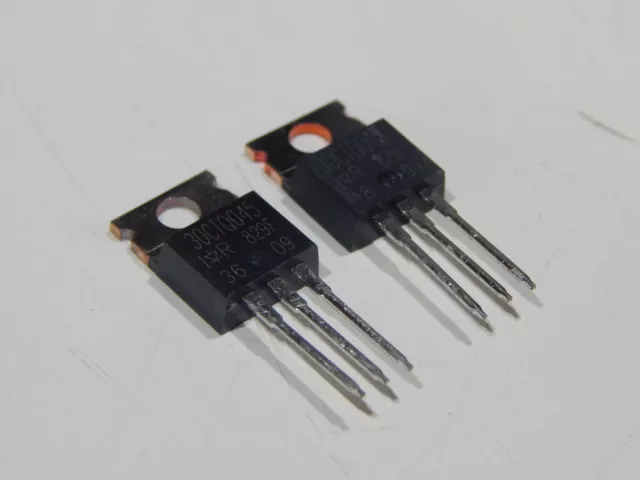 IR 30CTQ045 Rectifier Diode Common Cathode Schottky 45 Volt TO-220AB - LOT OF 2