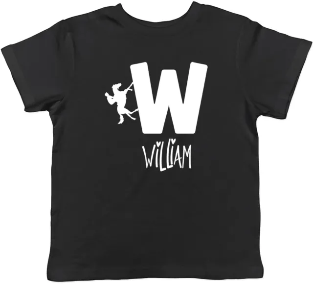 Personalised Horse Riding Alphabet Animal- W Children Kid T-Shirt Boys Girl Gift