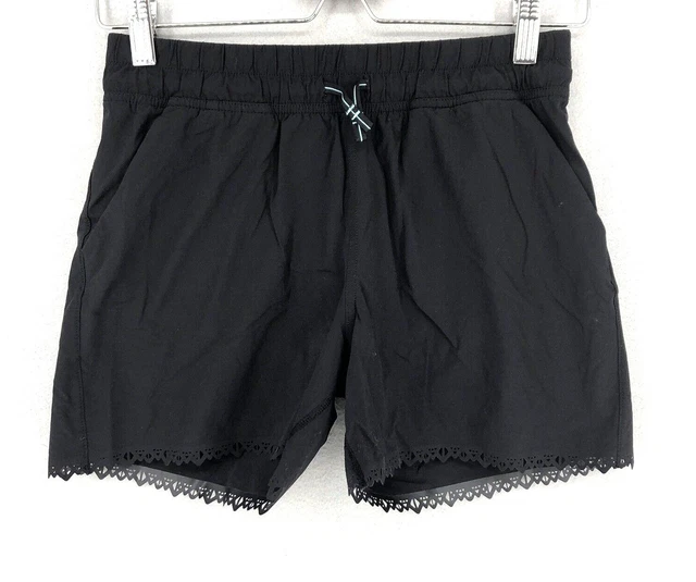 Ivivva Lululemon Kids Girls Shorts Activewear Play Away Black 14