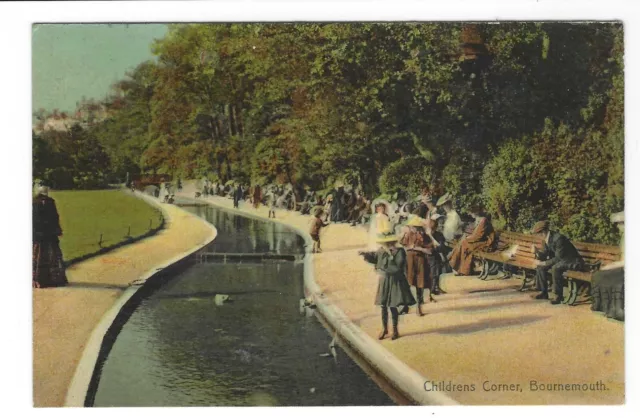 Old Brights Postcard 1907 - Bournemouth - Childrens Corner