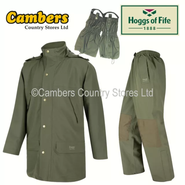 NEW Hoggs Of Fife Green King Waterproof Collection Jacket Trousers & Gaiters