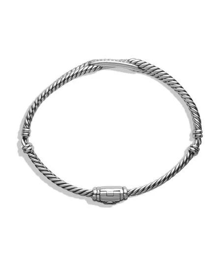 David Yurman Petite Pave Mini Single-Loop Bracelet with Diamonds 2