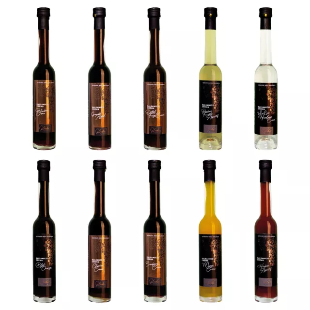 Balsamico 10er Set je 100ml Classica, Passionsfrucht, Cranberry, Mango, Blaubeer