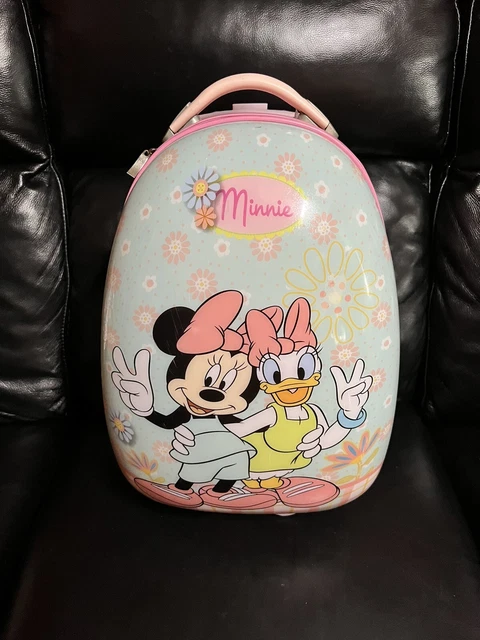 Disney Minnie Mouse & Daisy Duck kids hardside luggage carry on size flowers vac