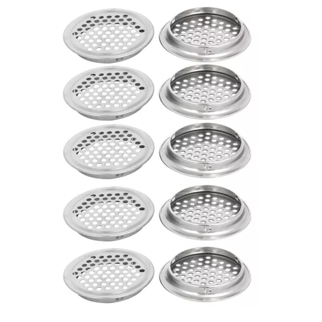 53mm dia rond acier Inox Dia maille aération Louvre 10pcs grille ventilation air