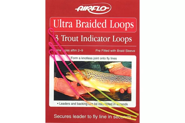 Airflo Truite Ultra Vision Indicateur Tressé Boucles / Mouche Pêche