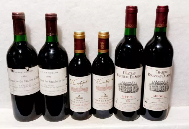 Vin De 1994  - Vin Rouge  - 6 Bouteilles  - Voir Descriptif