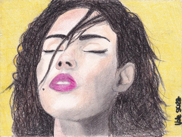 DISEGNO CERE e PASTELLI -  "ATTIMI"  18 x 26 - Firma VALE SKIZZ -  2010