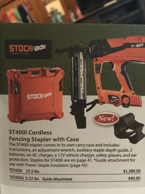 stockade ST400i cordless fencing stapler