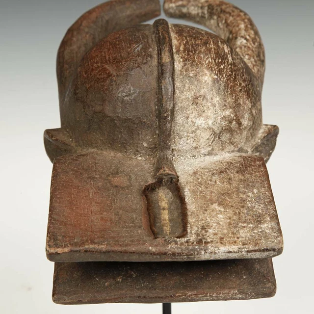 Passport Mask Carved Wood Pigment Chamba People Nigeria West Africa 20Th C. 5