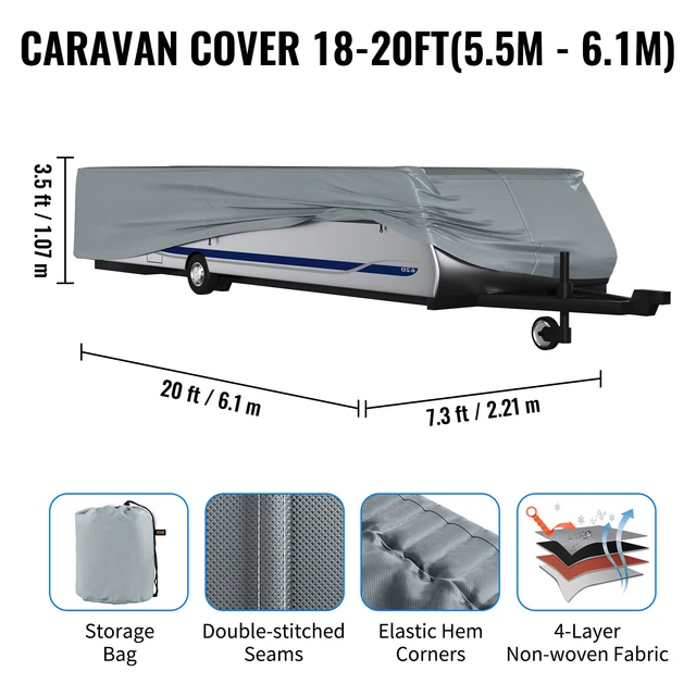 VEVOR DELUXE WATERPROOF Pop Up Folding Camper Tent Trailer Storage Cover 1820FT 57.99 PicClick